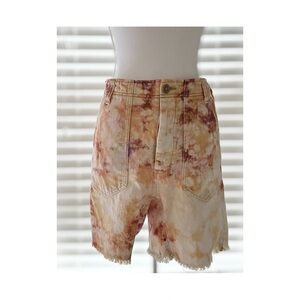 Free People Tie-Dye Denim Shorts